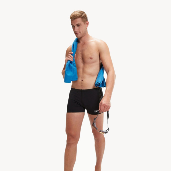 Плавки-шорты Speedo HyperBoom Panel Aquashort (Мужской; 34 (50); черный/белый)
